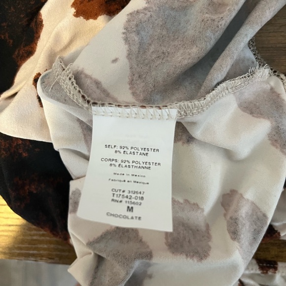 Altar'd State Cream and Brown Cow-Print Tie-Shoulder Bodysuit - Picture 8 of 8